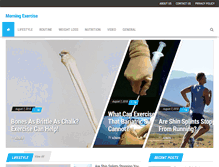 Tablet Screenshot of morningexercise.com